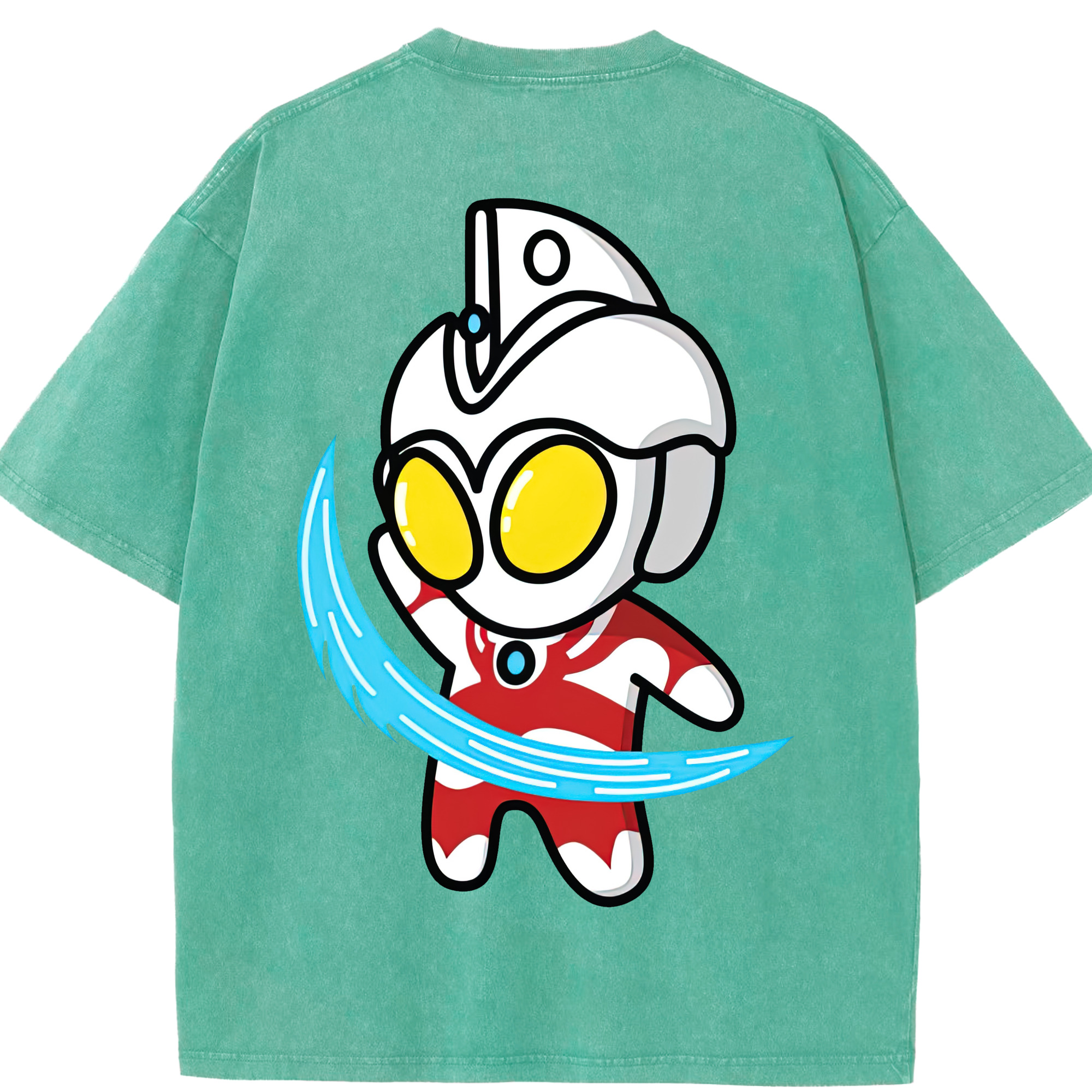 （画像用） ウルトラマン Ultraman 綿100% ヴィンテージ風 半袖Tシャツ（背面プリント）